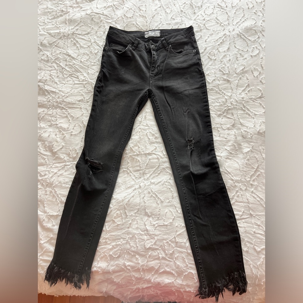 Free people black skinny jeans size 25